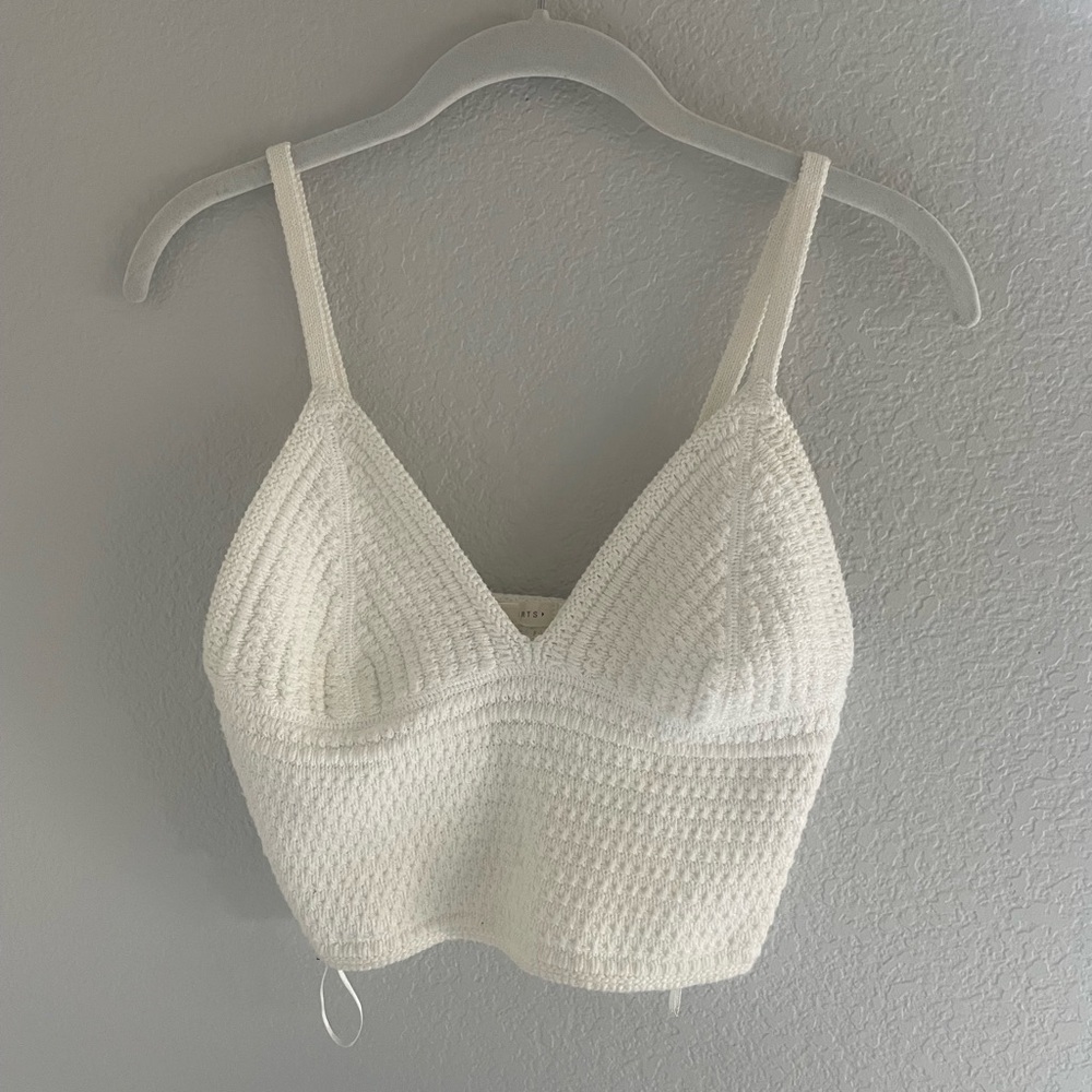 PacSun White Knit Tank Top